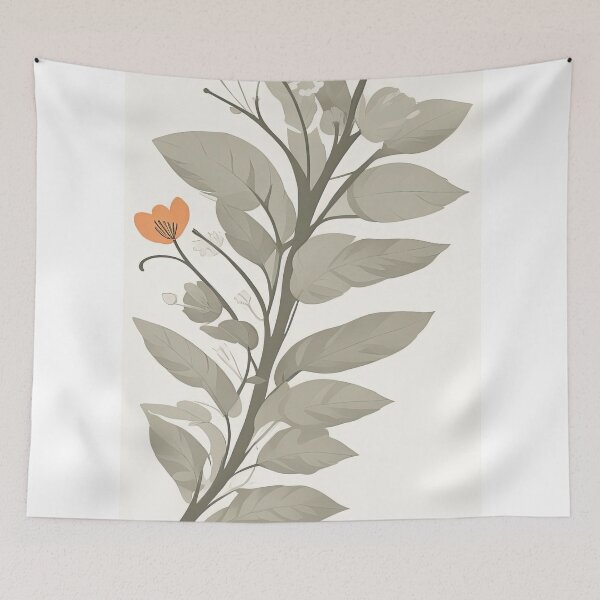 Artikelvorschau, Botanische Blumenblätter-Zweig-Illustration entworfen und verkauft von TheRedPixels.