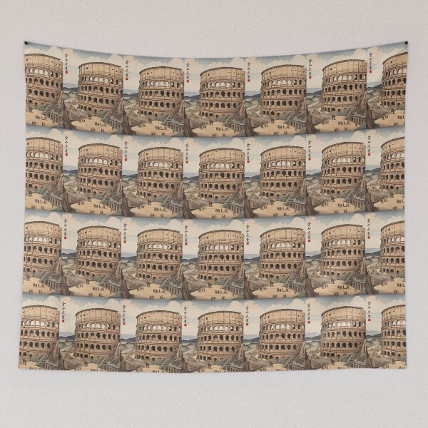 Item preview, Drawing The Colosseum Japanes Style designed and sold by WIKWOK.