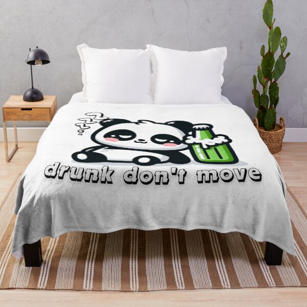 Item preview, Panda drunk don't move designed and sold by jinmommyonline.