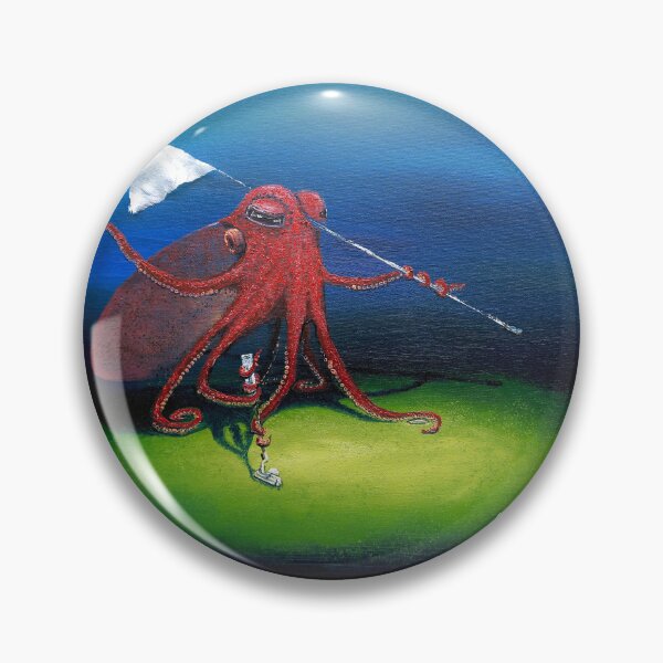 Item preview, For Putt's Sake Octopus Playing Golf designed and sold by OceanicSoiree.