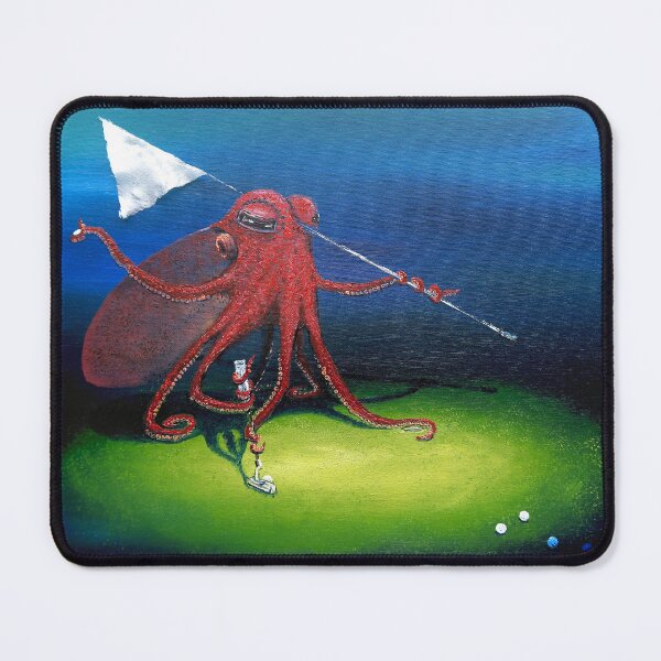 Item preview, For Putt's Sake Octopus Playing Golf designed and sold by OceanicSoiree.