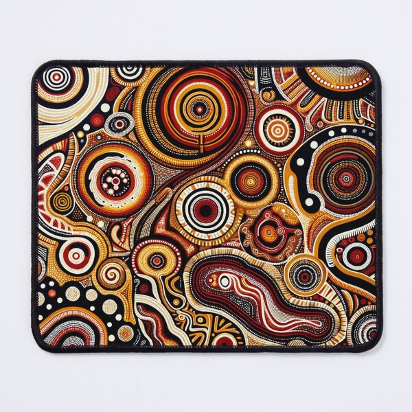 Item preview, Australian Style Abstract Dot Art Print designed and sold by PinUpPizzazz.