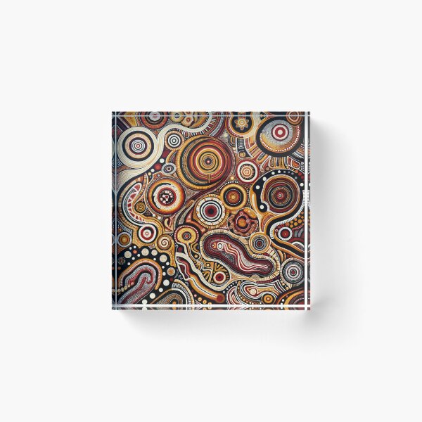 Item preview, Australian Style Abstract Dot Art Print designed and sold by PinUpPizzazz.