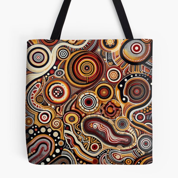 Item preview, Australian Style Abstract Dot Art Print designed and sold by PinUpPizzazz.
