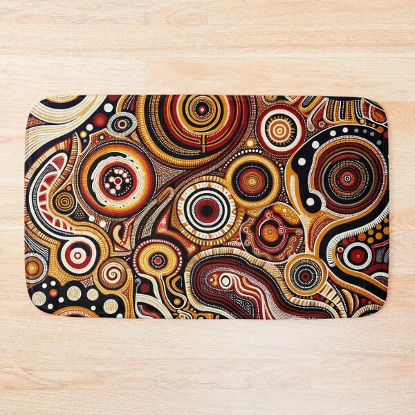 Item preview, Australian Style Abstract Dot Art Print designed and sold by PinUpPizzazz.