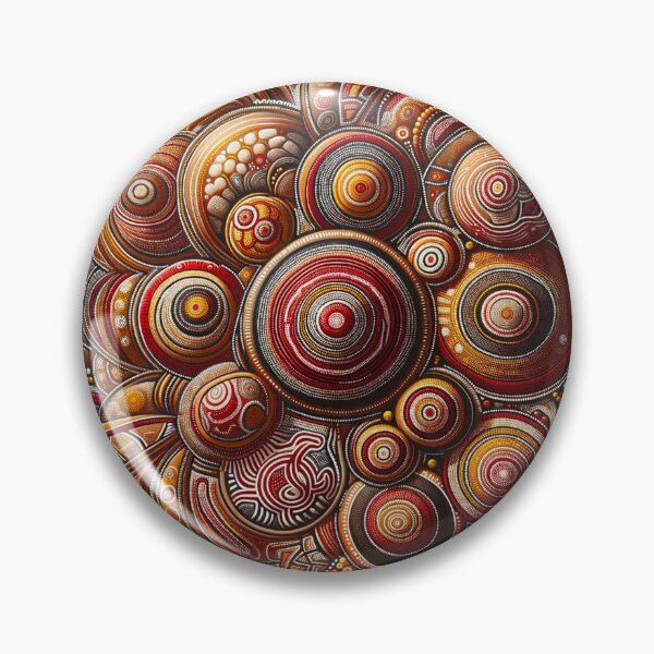 Item preview, Australian Style Abstract Dot Art Print designed and sold by PinUpPizzazz.