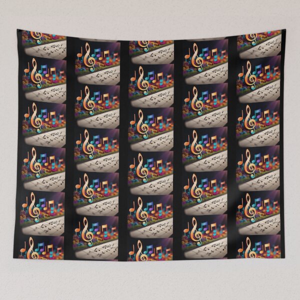 Item preview, Treble clef and score designed and sold by Artbellachi.