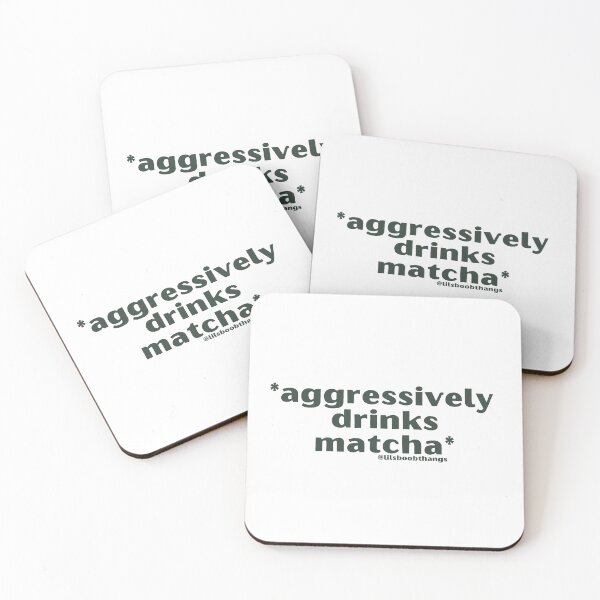 Item preview, Aggressively drinks matcha. v3 | by @lilsboobthangs designed and sold by lilsboobthangs.