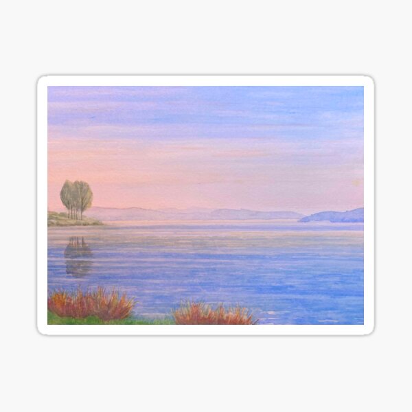 Item preview, Golden red dawn across Rutland Water designed and sold by RutlandArt.
