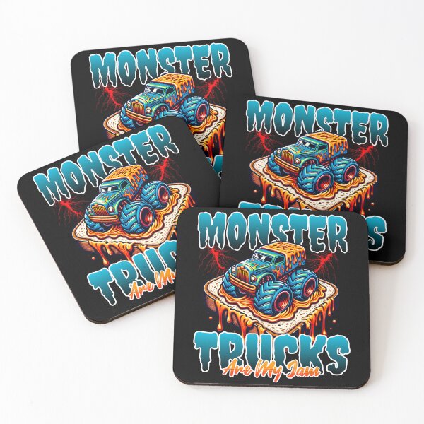 Item preview, Monster Trucks are my Jam designed and sold by Studio Bankai.