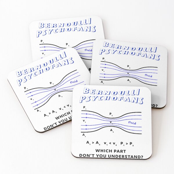 Item preview, Bernoulli Psychofans – Funny Gift for Science Geeks designed and sold by PapaMikeCrafts.