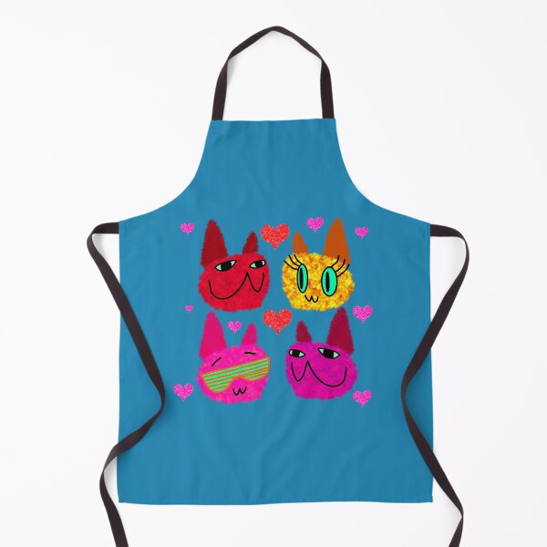 Item preview, Fuzzy Cats Love Hearts designed and sold by chowlet.