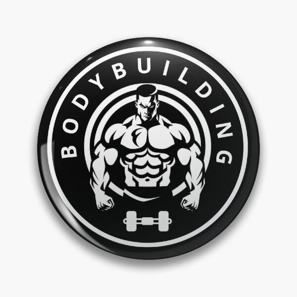 Item preview, Bodybuilding, black and white logo designed and sold by silent-violin.