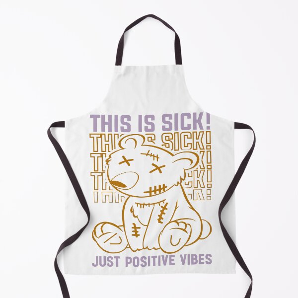 Item preview, Cute Teddy This Is Suck Just Positive Vibes Retro Vintage designed and sold by roboartpixel.