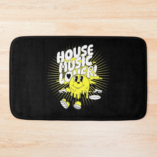 Item preview, HOUSE MUSIC  - Lover Melting Mascot (white/yellow) designed and sold by Discothreadz.