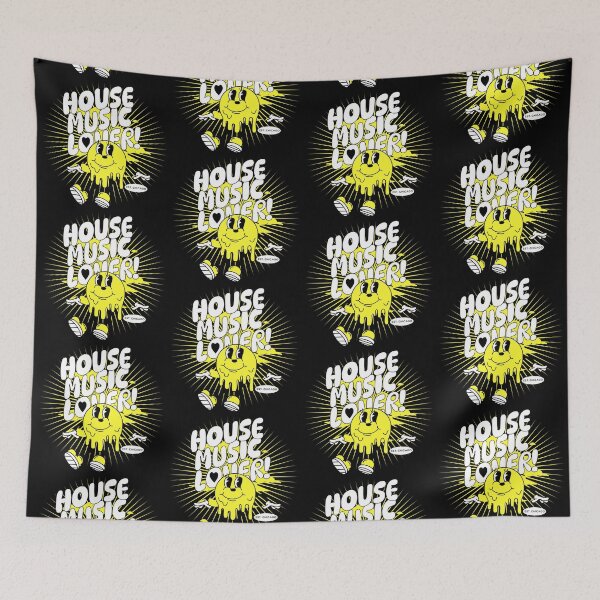 Item preview, HOUSE MUSIC  - Lover Melting Mascot (white/yellow) designed and sold by Discothreadz.
