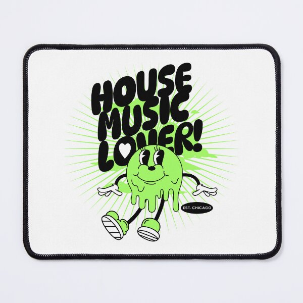 Item preview, HOUSE MUSIC  - Lover Melting Mascot (Green/Black)  designed and sold by Discothreadz.