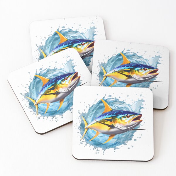 Item preview, Tuna splash geometric designed and sold by Cardsurveyors.