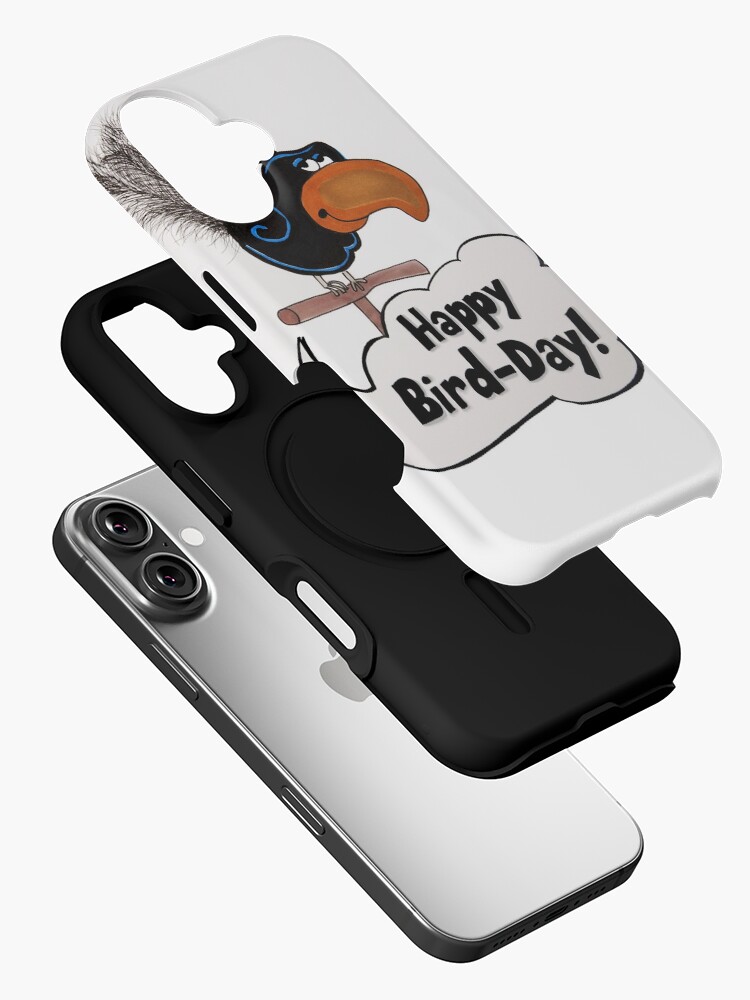 Imagen 2 de 4, Funda de iPhone con la obra Feliz día de los pájaros, diseñada y vendida por pickledbeets.