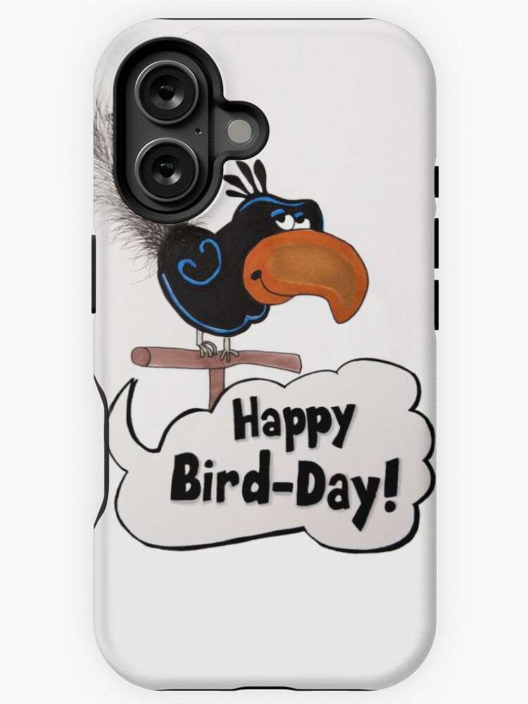 Imagen 1 de 4, Funda de iPhone con la obra Feliz día de los pájaros, diseñada y vendida por pickledbeets.