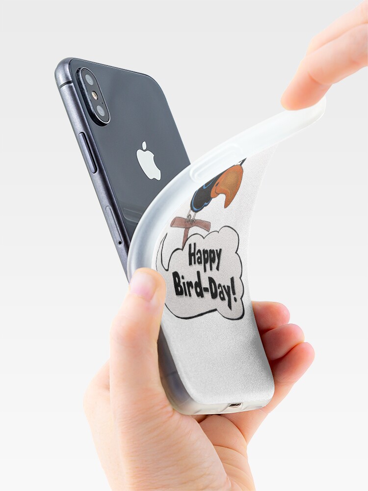 Imagen 4 de 5, Funda de iPhone con la obra Feliz día de los pájaros, diseñada y vendida por pickledbeets.