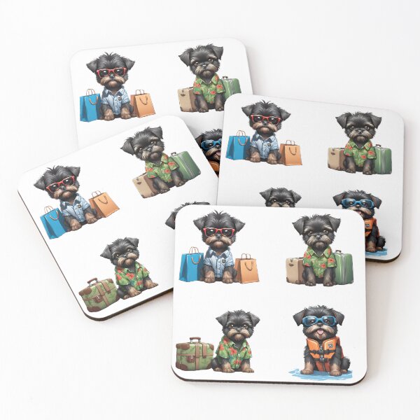 Item preview, Affenpinscher cute puppy dog travel Sticker Pack designed and sold by Keffy.