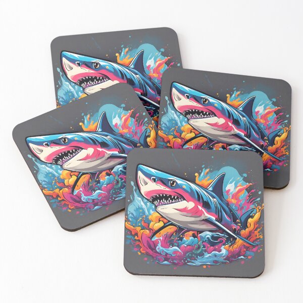 Item preview, Cool Graffiti Shark Pattern designed and sold by TheArtOfPat.