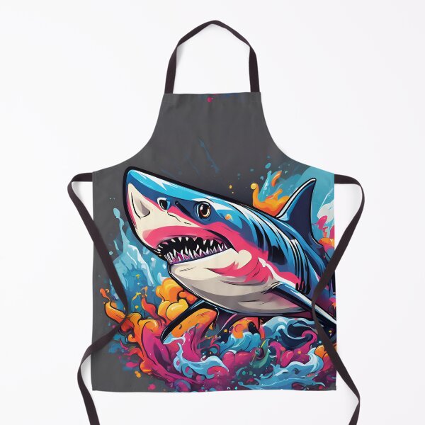 Item preview, Cool Graffiti Shark Pattern designed and sold by TheArtOfPat.