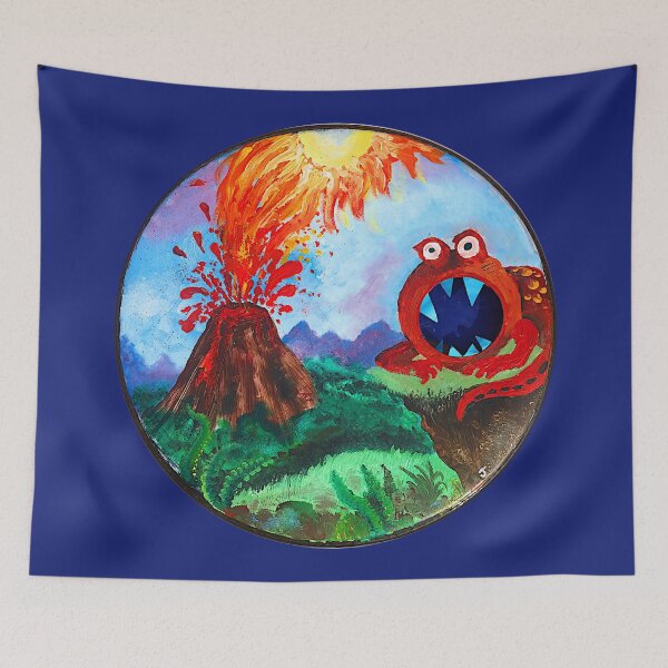 Item preview, Lava Fireball Volcano - Roaring Red Dino designed and sold by sweetlemon134.