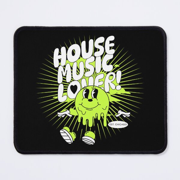 Item preview, HOUSE MUSIC - Lover Melting Mascot (white/green) designed and sold by Discothreadz.
