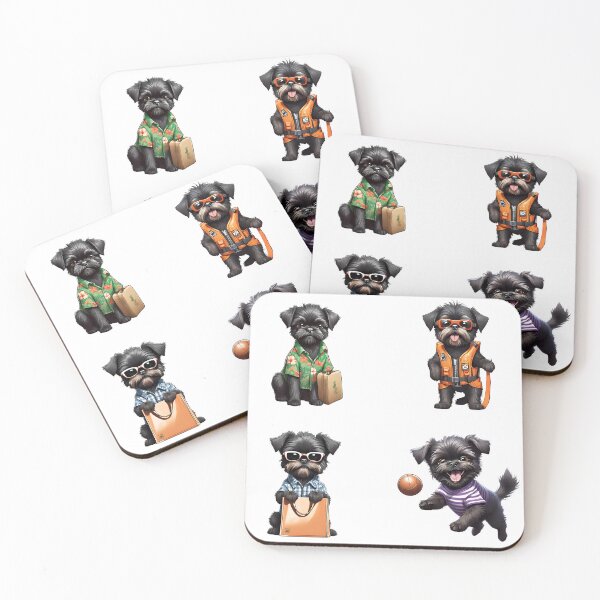 Item preview, Affenpinscher cute puppy dog travel Sticker Pack 3 designed and sold by Keffy.