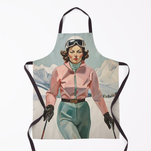 Item preview, Painting of a woman skiing designed and sold by Working-Woman.