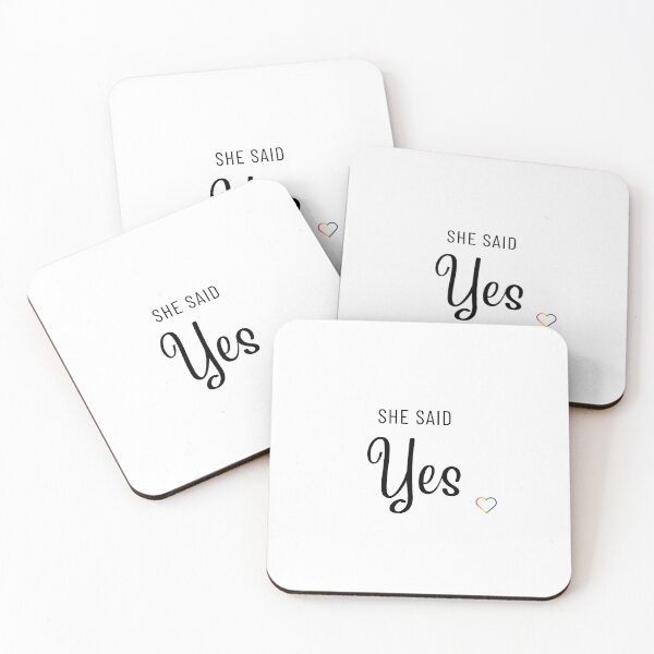 Item preview, LGBTQ Couples T-shirt, She Said Yes slogan T-Shirt, Couples T-Shirt  unisex t-shirt, LGBTQ Engaged T-shirts, Not Sold as pairs, Gift for LGBTQ Couple  designed and sold by PrideBeProud.