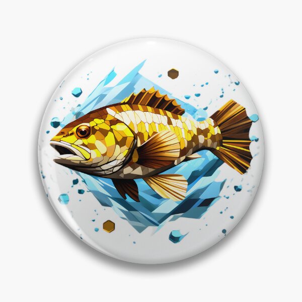 Item preview, geometric Cod fish designed and sold by Cardsurveyors.
