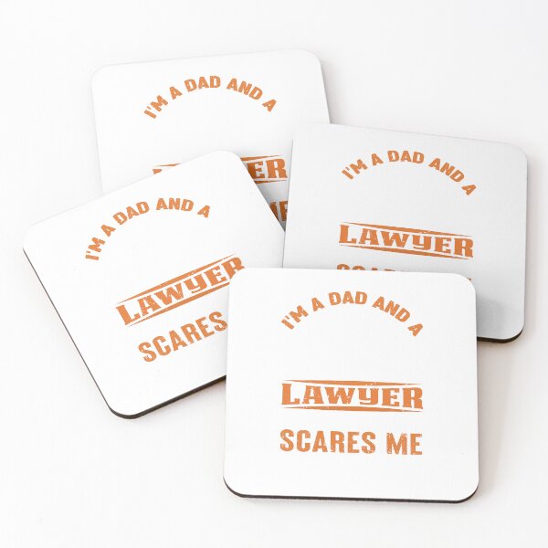 Item preview, Funny Lawyer Quotes I Am A Dad & A Lawyer Nothing Scares Me  designed and sold by roboartpixel.