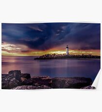 Santa Cruz Sunset Poster