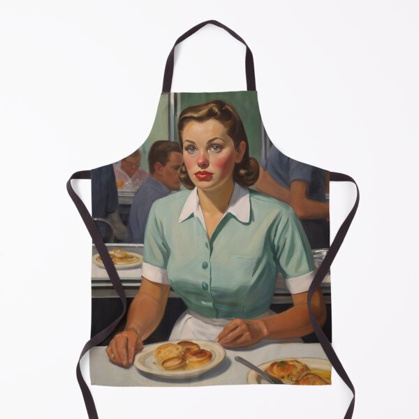 Item preview, Painting of a woman in a diner designed and sold by Working-Woman.