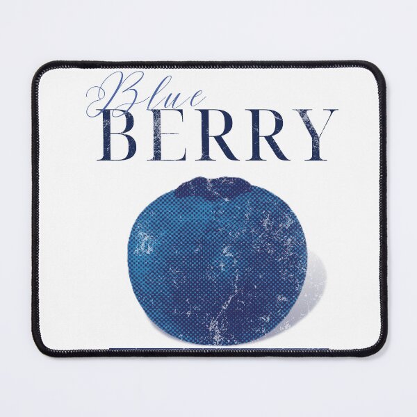 Item preview, Blue Vintage Blueberry Print with Different Translations designed and sold by ArtsyFresco.