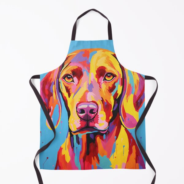 Item preview, Vizsla dog portraits drawing. animal colorful. Animal throw pillow.  designed and sold by formform.