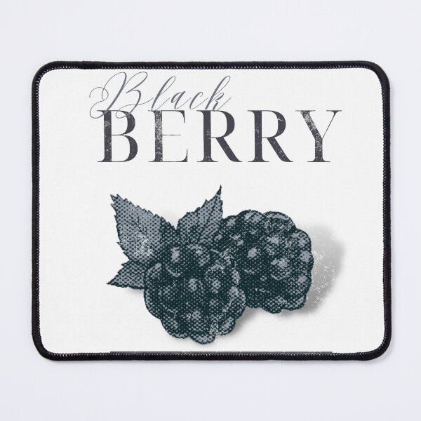 Item preview, Black and White Vintage Blackberry Print with Different Translations designed and sold by ArtsyFresco.