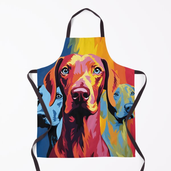 Item preview, Vizsla dog portraits drawing. animal colorful. Animal throw pillow.  designed and sold by formform.