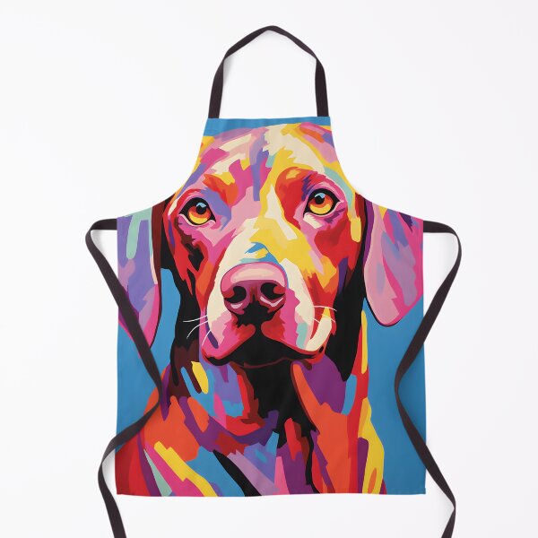 Item preview, Vizsla dog portraits drawing. animal colorful. Animal throw pillow.  designed and sold by formform.