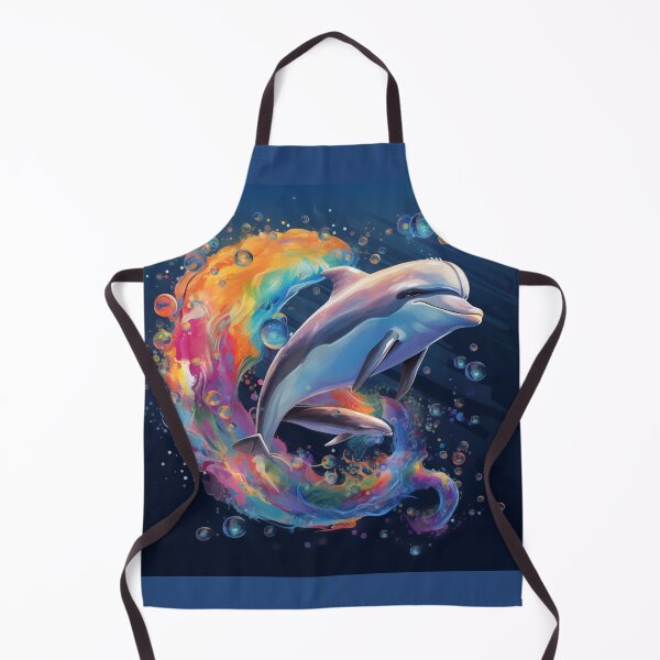 Item preview, Rainbow Dolphin Love designed and sold by TheGlassPortal.