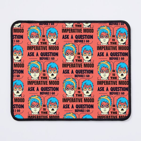 Item preview, Ask a question before I go into the imperative mood: Psychedelic Duo on Red, White, Yellow, and Blue designed and sold by SplashTastic.