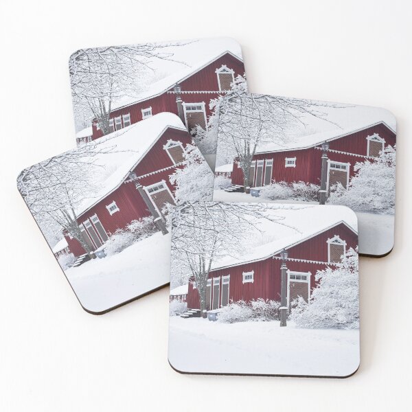 Item preview, Traditional finnish barn in winter designed and sold by riku05830.