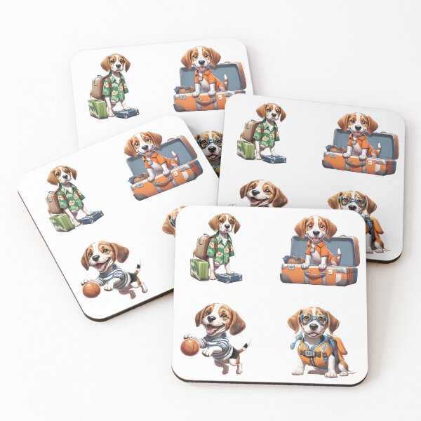 Item preview, Beagle cute puppy dog travel Sticker Pack  designed and sold by Keffy.