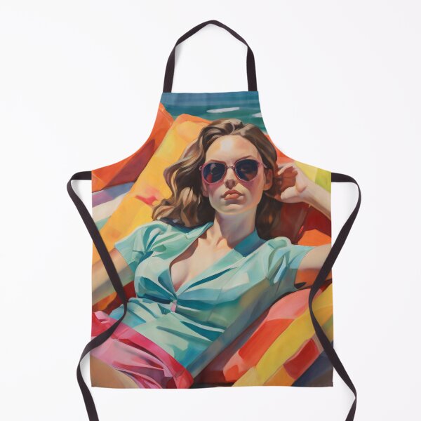 Item preview, Painting of a woman on the beach designed and sold by Working-Woman.