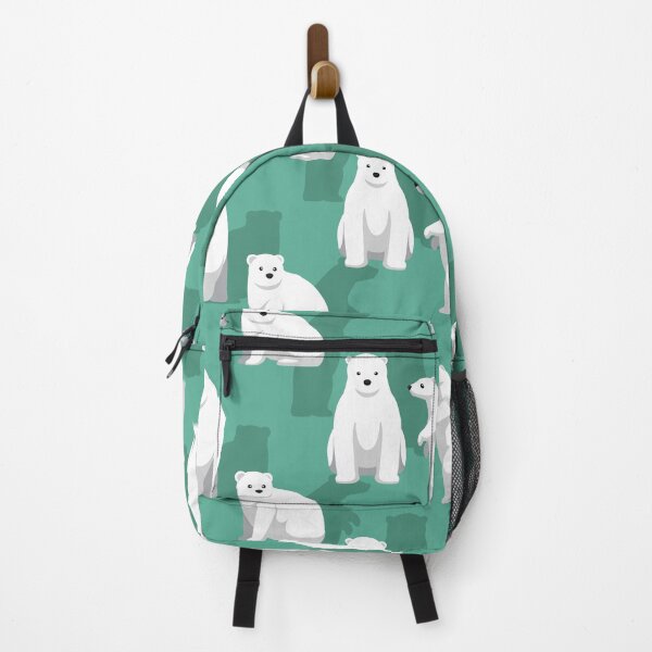 Item preview, Polar Bear Cute Cartoon Pattern Green Background designed and sold by SUPERHERON.