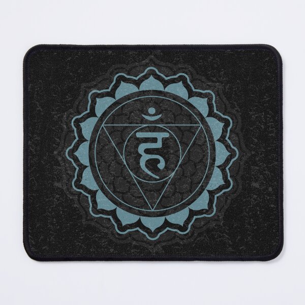 Item preview, Throat Chakra Mandala - Coal + Peacock designed and sold by Irene Estelle.