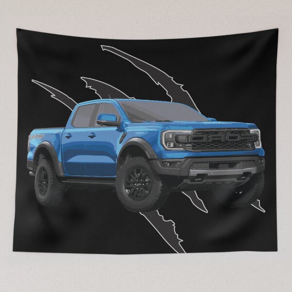 Item preview, blue lighting ranger truck raptor MURICA SUV sport truck designed and sold by cowtownCOWBOY.